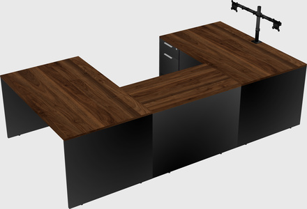 U-shaped desk