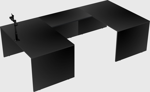 U-shaped desk