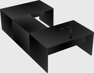 U-shaped desk