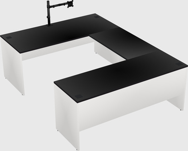 U-shaped desk
