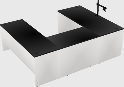 U-shaped desk