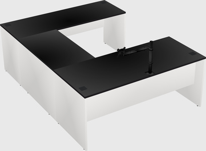 U-shaped desk