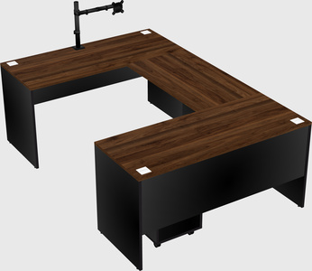 U-shaped desk