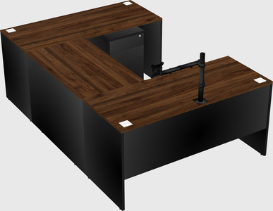 U-shaped desk
