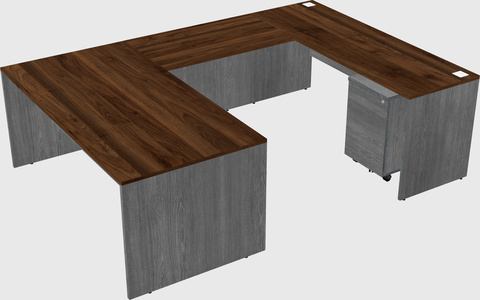 U-shaped desk