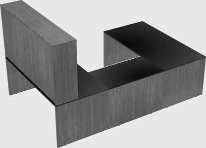 U-shaped desk