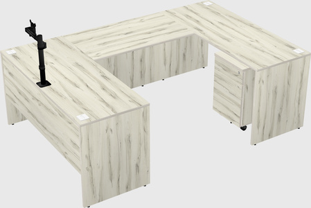 U-shaped desk