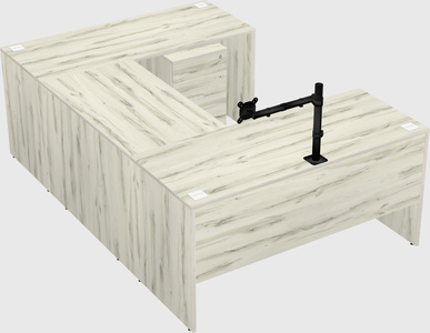 U-shaped desk