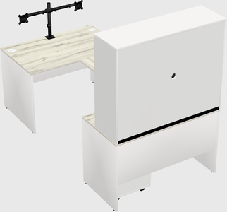 U-shaped desk