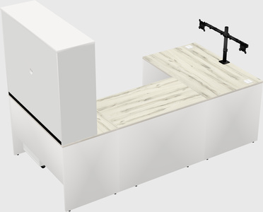U-shaped desk