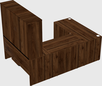 U-shaped desk