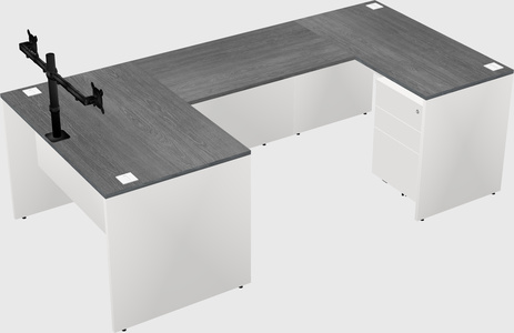 U-shaped desk