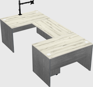 U-shaped desk