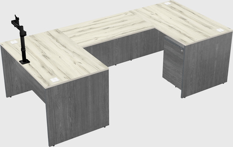 U-shaped desk