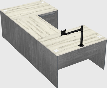 U-shaped desk