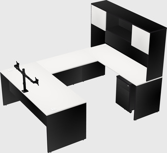 U-shaped desk
