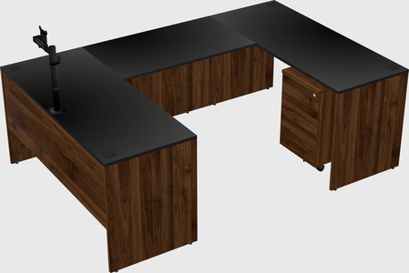 U-shaped desk