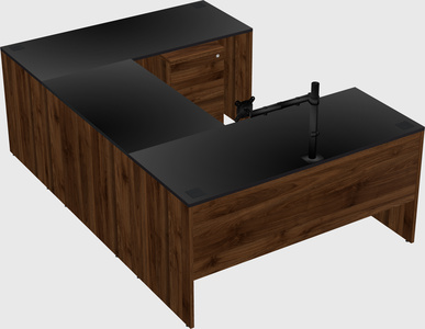 U-shaped desk