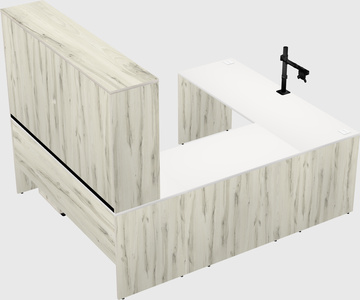 U-shaped desk
