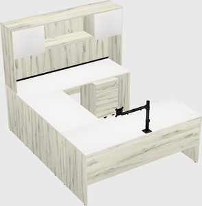U-shaped desk