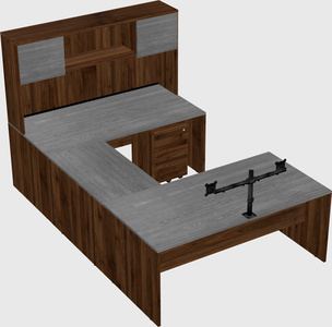 U-shaped desk