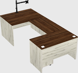 U-shaped desk