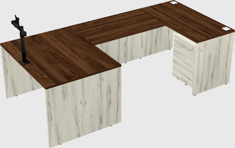 U-shaped desk