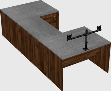 U-shaped desk
