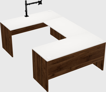 U-shaped desk