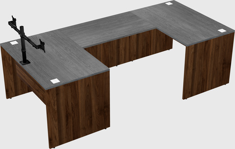 U-shaped desk