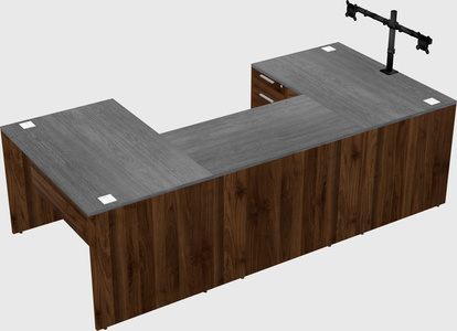 U-shaped desk