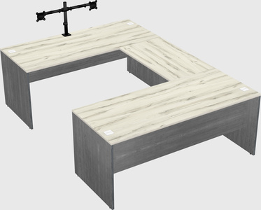 U-shaped desk