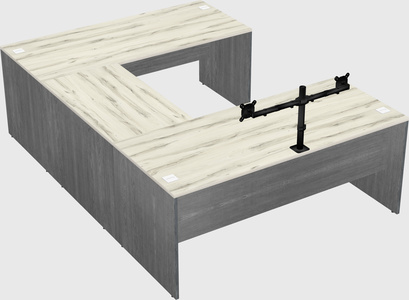 U-shaped desk