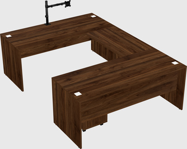 U-shaped desk