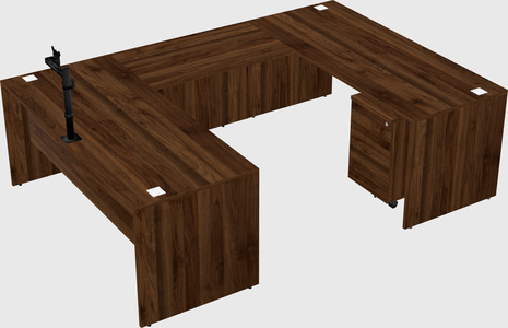 U-shaped desk