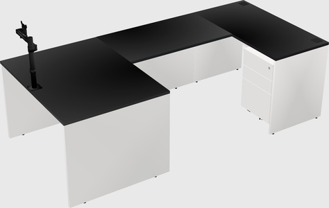 U-shaped desk