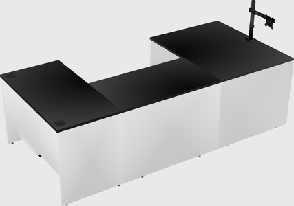 U-shaped desk