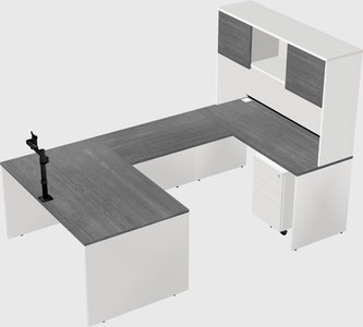 U-shaped desk