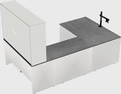 U-shaped desk