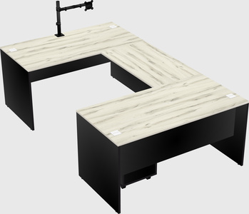 U-shaped desk