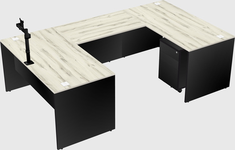 U-shaped desk