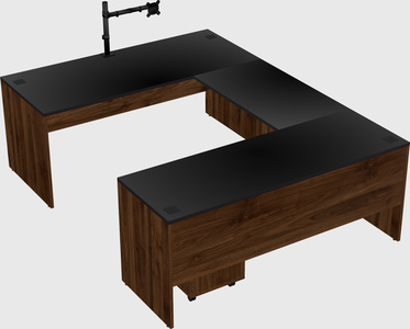 U-shaped desk