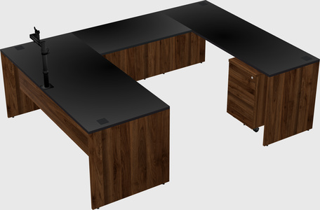 U-shaped desk