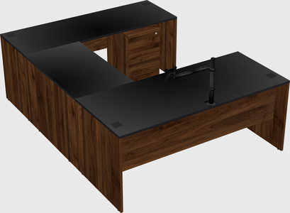 U-shaped desk