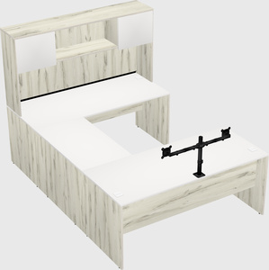 U-shaped desk