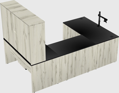 U-shaped desk