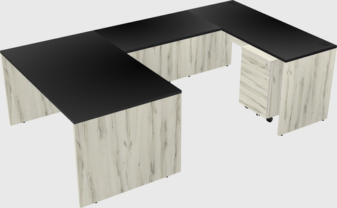U-shaped desk
