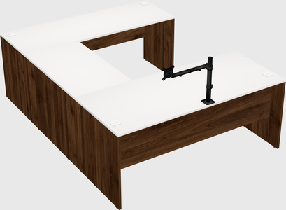 U-shaped desk