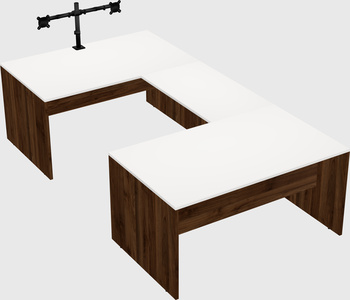 U-shaped desk
