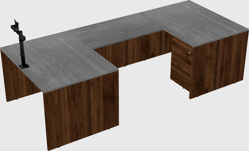 U-shaped desk